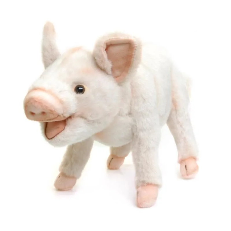 Peluche cochon beige douce