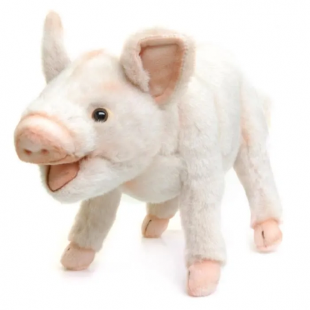 Peluche cochon beige douce